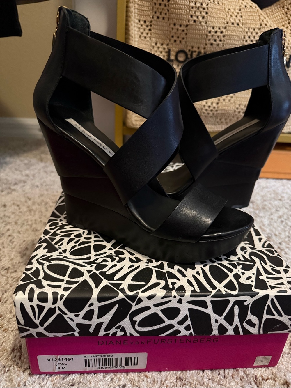 Diane von Furstenberg Opal Wedge Sandal